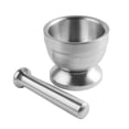 thumbnail image 1 of Mortero y mortero Molinos de alimentos de material acero inoxidable Contenedor de molienda Molino de mortero Olla Ajo Pounder Mortero Cubierta de mortero, 1 of 9