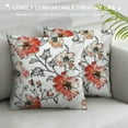 thumbnail image 3 of Shiartex  Yellow Pattern Flowers Throw Pillow Covers,Watercolor Cushion Cover Digital Blended Hidden Zipperl Decorative Pillowcases for Hair Skin Square  Multi-Size, 3 of 5