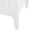 thumbnail image 3 of 4-door Sideboard Storage Cabinet In White. For Living And Dining Rooms. Two Large Cabinets With Adjustable Shelves. Constructed Of Solid Rubber Wood . 150lbs Tabletop Load-bearing, 66lbs Shelf, 3 of 7