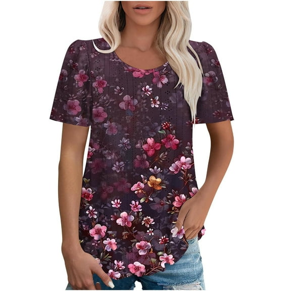 Dressy Summer Tops for Women Over 50 Women Blouses for Work Under 15 Plus Size Shirts for Women 3X