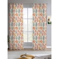 thumbnail image 2 of Easter Sheer Curtains 84 Inch Length 2 Panels Set for Living Room/Bedroom, Country Spring Watercolor Leaves Floral Eggs Kitchen Curtains Grommet Semi-Sheer Curtains Drapes Window Treatments 52"x84"x2, 2 of 7