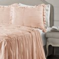 thumbnail image 2 of Lush Decor Ravello Pintuck Bedspread, Queen, Blush, 3-Pc Set, 2 of 5