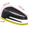 thumbnail image 4 of 2 tapas de espejo retrovisor lateral para coche para C E Cla Gla Class W176 W117 Fiber+Blue, 4 of 5