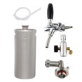 thumbnail image 2 of Mini dispensador de barriles de acero inoxidable, dispensador de grifo para barril, dispensador de grifo de cerveza para fiestas, bares, restaurantes 3.6L, 2 of 8