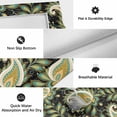 thumbnail image 6 of Black Teal Boho Botanical Outdoor Rug for Patio/Deck/Porch, Non-Slip Large Area Rug 4 x 6 Ft, Southwestern Retro Ethnic Tribal Indoor Outdoor Rugs Washable Area Rugs, Camping Rug Carpet Runner, 6 of 8