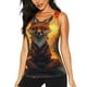 thumbnail image 1 of Balery Sunset Maple Tree Fox Camiseta sin mangas estampada ligera para mujer, tops de entrenamiento sin mangas, camisetas de yoga transpirables de secado rápido.-Small, 1 of 7