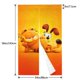 thumbnail image 4 of Cortina de puerta Garfield para entrada, cortina opaca con estampado de patrón, cortina divisoria de ambientes, tapiz para decoración del hogar, 34" de ancho x 56" de largo, 4 of 7