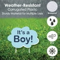 thumbnail image 5 of Big Dot of Happiness Boy Special Delivery - Baby Announcement Lawn Decorations - Outdoor Blue It's a Boy Stork Baby Shower Yard Decorations - 10 Piece, 5 of 8