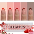 thumbnail image 1 of Press On Nails btartboxnails XCOATTIPS French Tip Red Short, 1 of 7