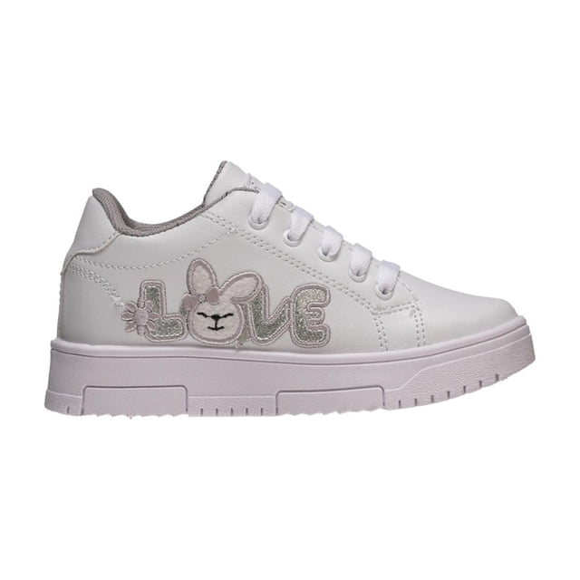 Tenis Niña Hebox Comodo Casual blanco 19