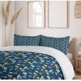 thumbnail image 6 of Ambesonne Rockets Duvet Cover Sets, Cartoon Galaxy Spaceship, 2-King, Mustard Deep Sky Blue, 6 of 6