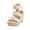 Beige, variant on OAVQHLG3B Women Shoes Casual Peep Toe Wedges Super High Heels Fashion Elastic Lace-up Sandals