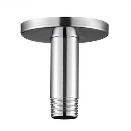 

10Cm Silver Shower Bracket With Flange Ceiling Mount Shower Head Extension