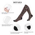 thumbnail image 5 of Lsque Houndstooth Green Red Pattern Sport Compression Socks for Men & Women 15-20 mmHg Knee High Nurse Pregnant Running Medical and Travel Athletic, 5 of 6