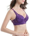 thumbnail image 4 of Women Push Up Bra Padded Underwire Bra Lift Up Lace Bra with Adjustable Straps for Everyday Wear, 4 of 8