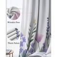 thumbnail image 3 of Watercolor Flowers Kitchen Curtains Spring Meadow Blooms Garden Lavender Cafe Short Curtains for Bathroom Blackout Window Curtain Small Window Treatment Drapes for Bedroom Living Room 52"x45"x2, 3 of 9