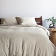 thumbnail image 2 of French Linen and Cotton Duvet Cover & Sham Set - Twin/Twin XL - Putty Heather | BOKSER HOME, 2 of 5