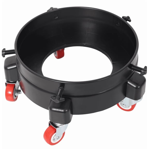 Bucket Dolly Removable 5-Swivel Casters for 5 Gallon Buckets, Easy 360° Move