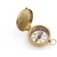 thumbnail image 6 of Roorkee Instruments India Compass in Gold Color Brass Metal with Leather Case, 6 of 6