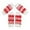 Red, variant on Pet Leg Warmers Star Pattern Knitted Dog Elbow Protector Breathable Leg Sleeves For Small Medium Dogs(Blue-M)
