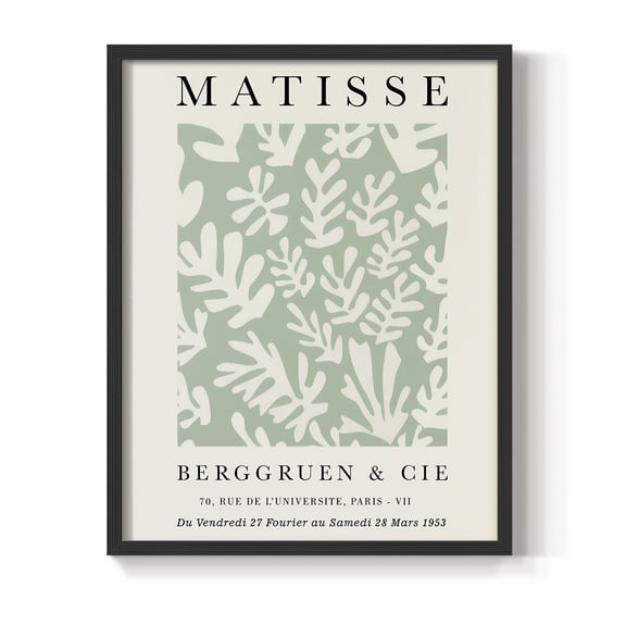 Matisse CLXXVIII Framed Print in Black Solid Wood 8 x 10 Framed Print