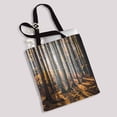 thumbnail image 2 of PKQWTM Falling Autumn Leaves In Beautiful Nature Sun Flare Light Canvas Shoulder Bags Handbags Tote Bags Shopping Bag, 2 of 2