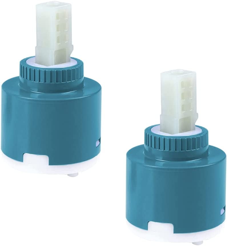 Hyuduo Grifo Mezclador De Agua Con Cartucho De Cerámica De 35/1.575 In Válvula De Grifo De Control Interno ABS Azul Práctico (1.575 In De Diámetro