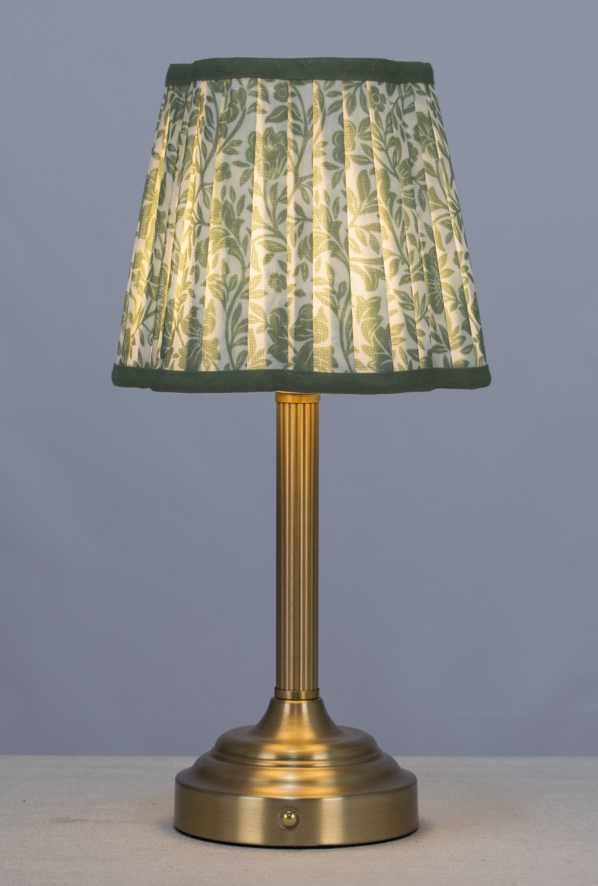 Better Homes & Gardens 13"  Rechargeable Portable Lamp with Floral Shade