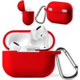 thumbnail image 1 of Blaspins AirPods Pro Case Red, Premium Soft Silicone Skin Case Cover Protective Case Keychain Support Wireless Charging [Compatible with Airpods Pro] IBAOLEA Red Red -, 1 of 6