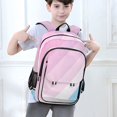 thumbnail image 6 of FORMRS Unisex School Backpack 17" Student Travel Bag with Laptop Compartment, Pink Gradient, 6 of 7