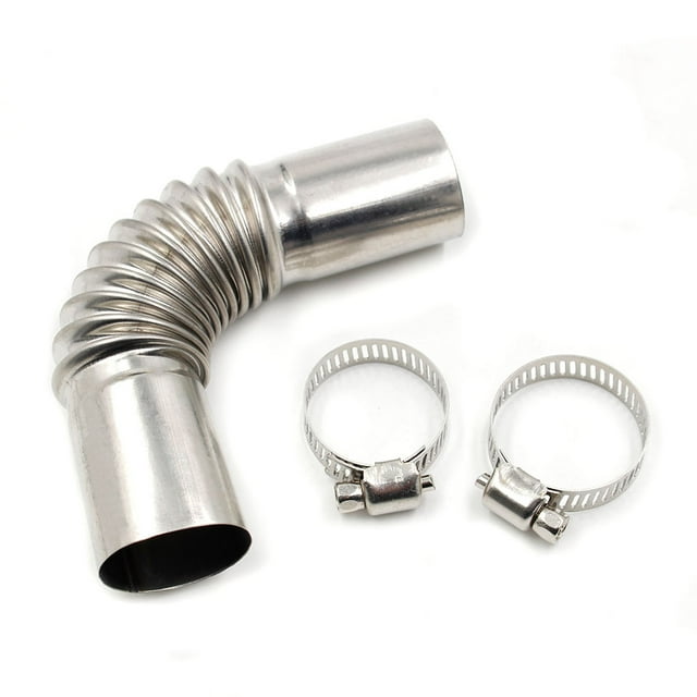 Transemion Tuyau d'Échappement de Chauffage de Stationnement Universel Rallonge Connecteur Tube Précision Remplacement Raccord Pièces de Rechange Accessoires 1 Ensemble