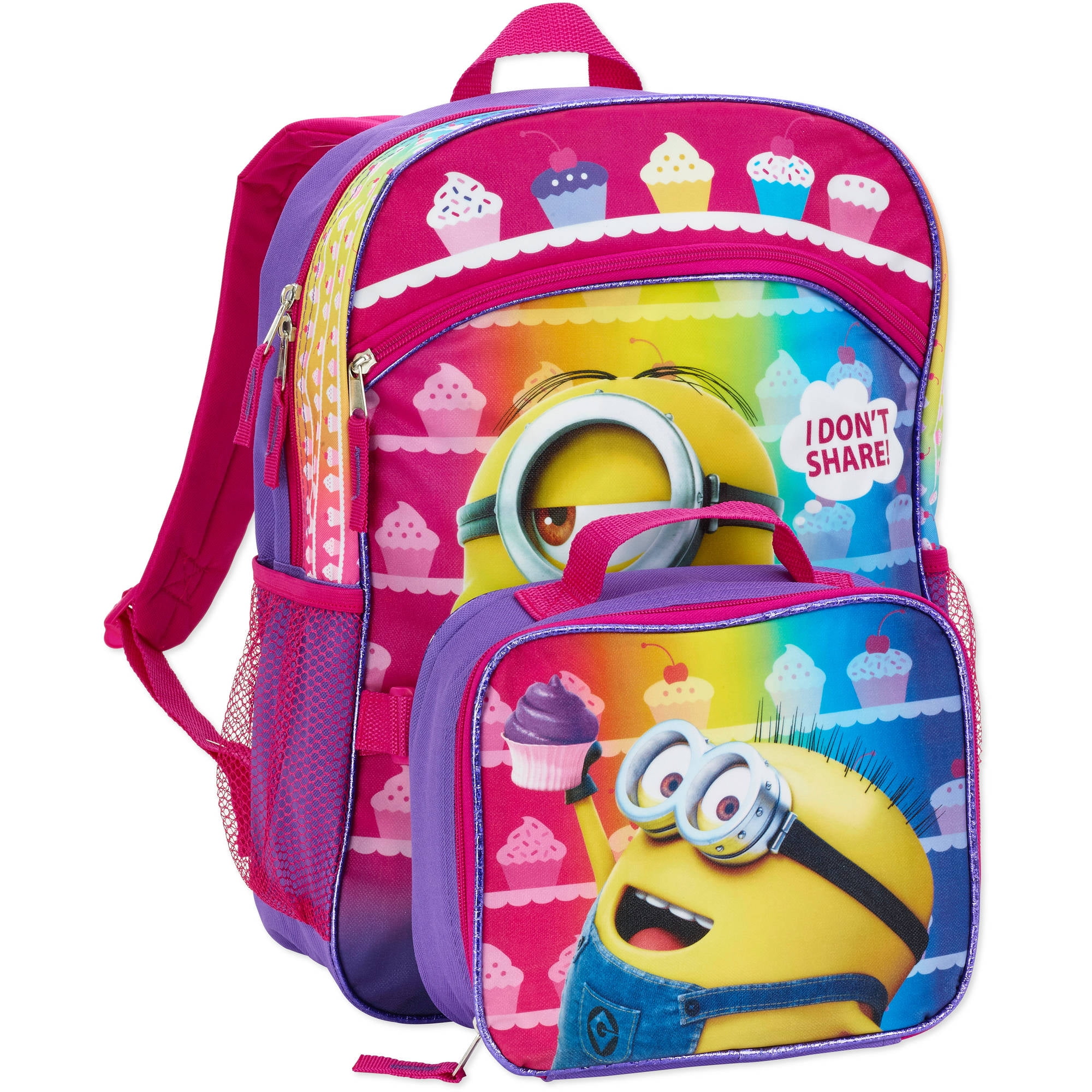 Despicable Me I Don't Share 16" Backpack with Lunch Tote
