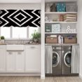 thumbnail image 5 of LALILO Kitchen Curtain Valance Boho Black And White Rod Pocket Window Curtain 52"x 18" Set of 2, 5 of 6