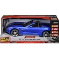 thumbnail image 2 of New Bright (1:8) Corvette Battery Radio Control Blue Sports Car, 60816U-B Child, 2 of 9
