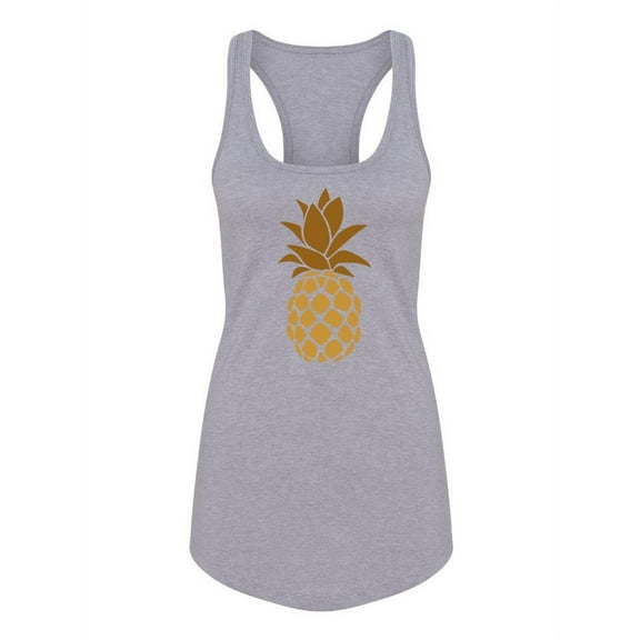 Golden Pineapple Racerback Tank Women -SPIdeals Designs, Female x-Large