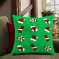 thumbnail image 6 of PEONAVET Christmas Pillow Christmas Throw Pillows Peppermint Pillows Red and White Christmas Decorations Cute Plush Pillow Christmas Decorative Cushion Cover, 6 of 7