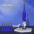 thumbnail image 1 of Children Sonic Electric Toothbrush Cartoon Pattern For Kids Oral Cleaning Ultra Sonic Tooth Brush Replace Heads Smart Waterproof, 1 of 5