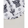 thumbnail image 6 of Western Toddler Baby Boy Bull Print Shirt Short Sleeve Button Down Dress Shirt Tops Summer Cowboy Gentleman Clothes, 6 of 6