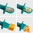 thumbnail image 3 of Baby Silicone Spoon and Fork Detachable Self Feeding Baby and Infant Utensils Spoon and Fork Food Supplement Training Utensil Set, 3 of 8