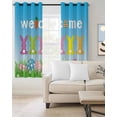 thumbnail image 2 of Easter Blackout Curtains for Bedroom Living Room Darkening Curtains 63 Inches Long Spring Flora Colorful Eggs Botanical Pastoral Window Curtain 2 Panels Set Window Treatment Grommet Drapes 52"x63", 2 of 9
