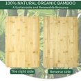 thumbnail image 4 of GCQFZ Bamboo Cutting Board for Ninja Foodi DCT401 DCT402 SP101 SP201 SP301 SP351 Countertop Convection Oven Smart Oven, 17.8" × 12", Non-Slip Design, 100% Natural Organic Bamboo, 4 of 7