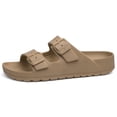 thumbnail image 5 of Litfun Women's Slide Sandals with Adjustable Buckles Summer Arch Support Beach Sandals, Brown, 5 of 7