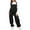 Black, variant on Lentta Womens Warm Winter Fleece Overalls Casual Loose Sherpa Jumpsuits Fuzzy Ski Pants with Pocket