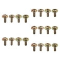thumbnail image 2 of 20 piezas Tornillos de tambor de batería, parte del tambor, fácil de instalar, set de tambor Lugs de tambor de metal para reemplazar las piezas de, 2 of 8