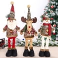 thumbnail image 4 of Adornos navideños de Papá Noel, decoración de árbol, alce, muñeco de nieve, muñeco de peluche, decoraciones navideñas para el hogar, regalo colgante de Navidad 2023 para niños, 4 of 5