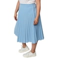 thumbnail image 2 of Falda plisada Roman Fashion modelo 715 talla extra azul cielo 40, 2 of 6