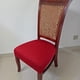 thumbnail image 5 of Fundas de asiento, fundas elásticas para comedor, protectores suaves para comedor rojo, 5 of 5