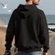 thumbnail image 5 of pstuiky camisas de manga larga para hombre, Blusa/camiseta informal de manga larga con capucha y cordón de color liso para hombre top de hombre m, 5 of 6