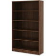thumbnail image 3 of Lorell Bookshelf 0.8" Shelf, 36" x 12" x 60" - 5 Shelve(s) - Square Edge - Material: Thermofused Laminate (TFL) - Finish: Walnut, 3 of 4
