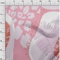 thumbnail image 3 of oneOone Cotton Cambric Medium Pink Fabric Tropical Abstract Leaves Diy Clothing Quilting Fabric Print Fabric By Yard 42 Inch Wide, 3 of 4